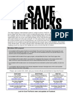 Save The Rocks Flier