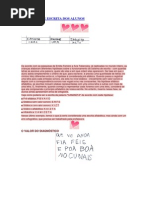 Hipóteses de Escrita Dos Alunos