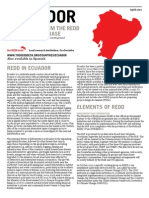 Rcd 2012 Ecuador. an Overview From the Redd Countries Database Web