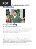GTF Will Take President Rajapaksa To ICJ - Suren Surendiran