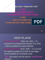 New Children Plans 184 & 185 (Child Career Plan + Child Future Plan)