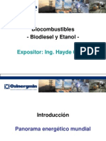 Biocombustibles - Biodiesel y Etanol
