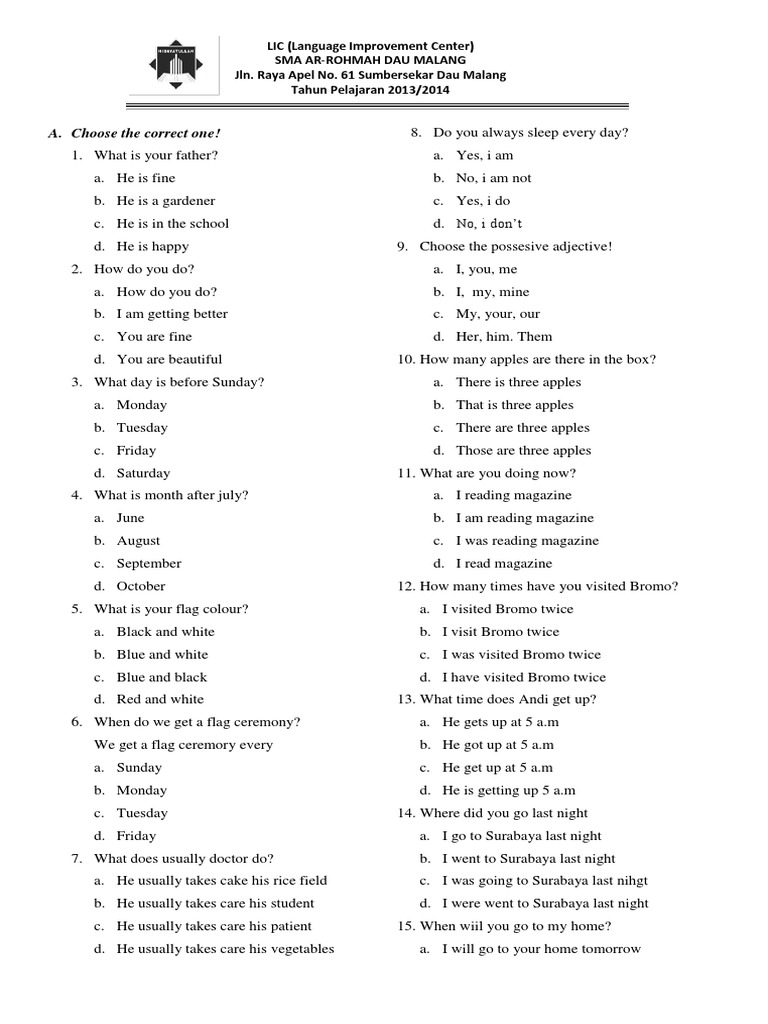 The Questions | PDF