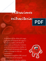 Alteraciones eritrocitarias