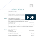 Ross Brookham - Resume