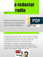 como redactar para radio