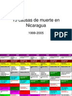 15 Causas de Muerte en Nicaragua 1999-2005