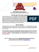 2015 Asac Scholarship Guidelines and Procedures