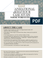 Organizational Behavior Case Study