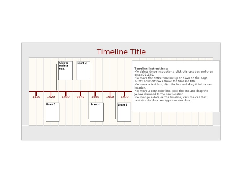 Blank Timeline Template | PDF