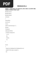 Program No - 1: Write A Program To Create A Dfa That Accepts The String Ending With "Abb"