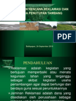 RENCANA REKLAMASI DAN PENUTUPAN TAMBANG