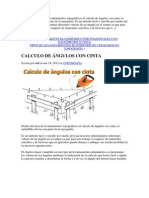 Dentro Del Área de Levantamientos Topográficos El Calculo de Ángulos Con Cinta