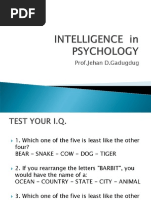 View Types Of Intelligence Test In Psychology Ppt Gif
