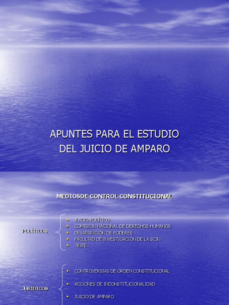 Estudio del Juicio de Amparo en México | PDF | Caso de ley | Derecho ...