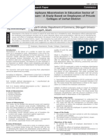 Absenteism Education Sector Study PDF