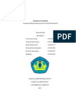 Laporan Praktikum Rekayasa Proses Hasil Pertanian II