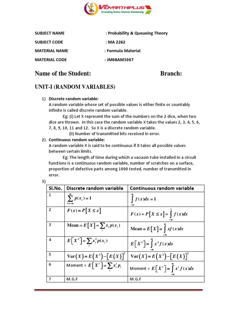 Formula Pqt Markov Chain Probability Distribution