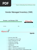 VMI Process in Oracle