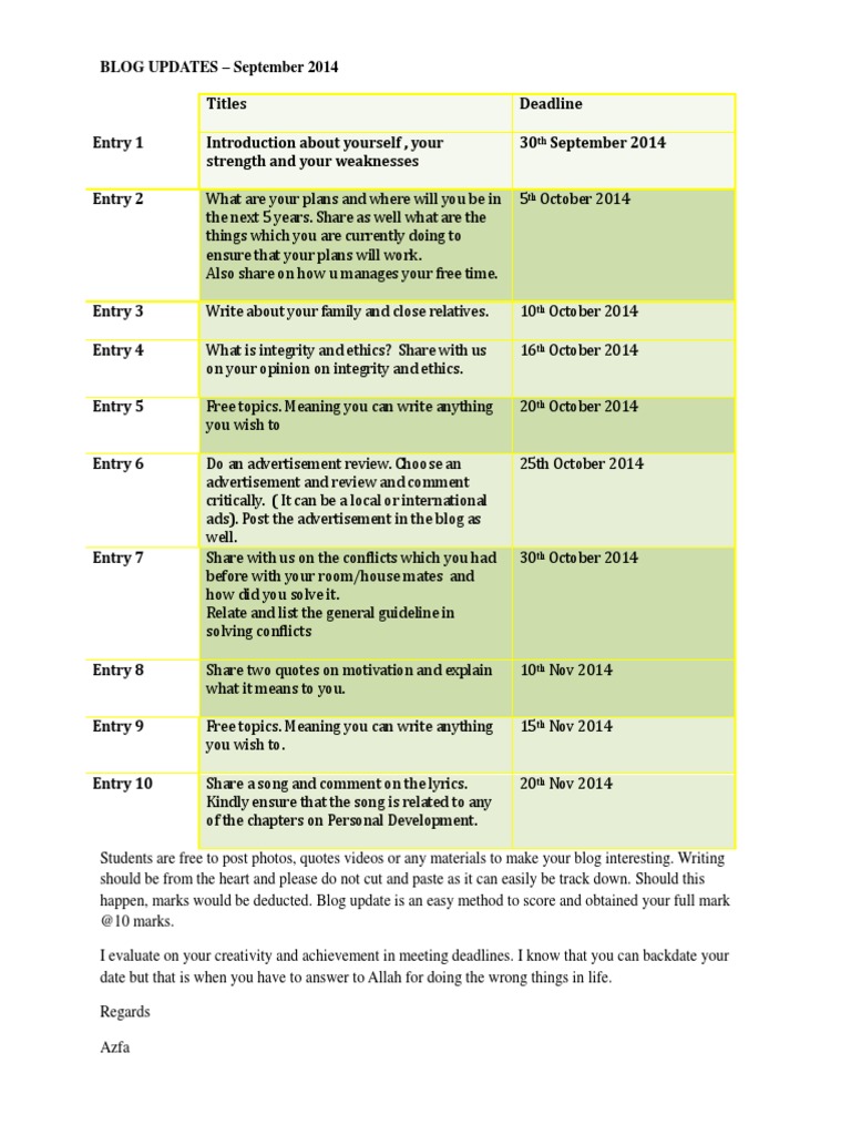 Blog Update Sept 2014 | PDF