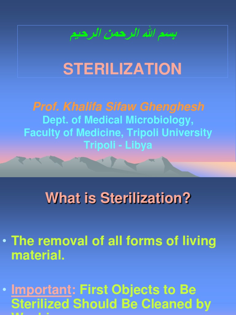 STERILIZATIONDISINFECTION and DISINFECTANTS.ppt Sterilization