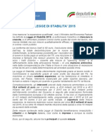 ABC LEGGE STABILITA' 2015 