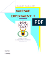 Science Experiment I: Name: Country