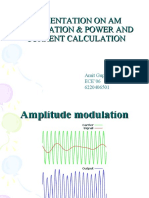 Presentation On Am Modulation & Power and Current Calculation
