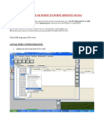 p2p Ethernet Service Configuration