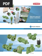 Tabela de Seleção de Bombas e Motobombas