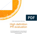 Firefly Communications PR Evaluation White Paper