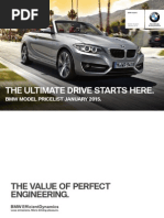 The Ultimate Drive Starts Here.: BMW Model Pricelist January 2015