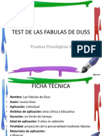 Test fabulas Duss prueba personalidad