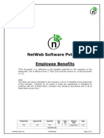 Netweb Software Pvt. Ltd. Employee Benefits: Prepared by Approved by Issued by Doc. No. Revn. No. Effective Date