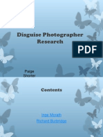 Disguise Photographer Research