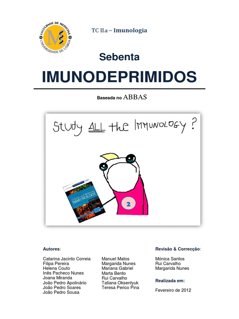 IMUNODEPRIMIDOS 2 Ediçãom | PDF | Sistema imunológico | Inflamação