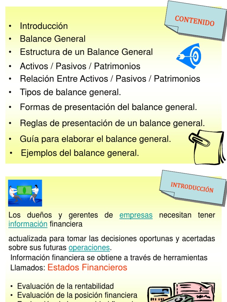 Diapositiva Balance General Hoja de balance Activo fijo
