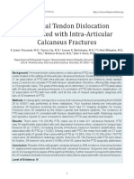 Peroneal Tendon Dislocation Associated With Intra-Articular Calcaneus Fractures