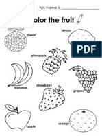 Color The Fruit: My Name Is