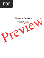 Physical Science Teachers Guide preview 