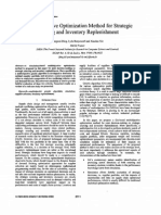 A Multiobjective Optimization Method For Strategic: Sourcing and Inventory Replenishment