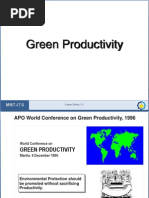 Green Productivity