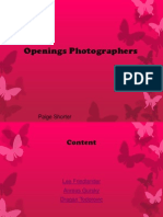 Openings Photographers