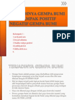 Asal Usul Gempa Bumi Dan Dampak Positif Negatif