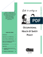 Guide To Writing An OHS Policy Statement