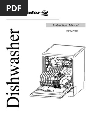 KD 12 WW 1 PDF Dishwasher Tableware