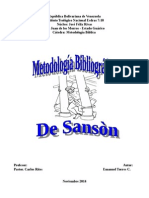 Metodología Bibliográfica de Sanson