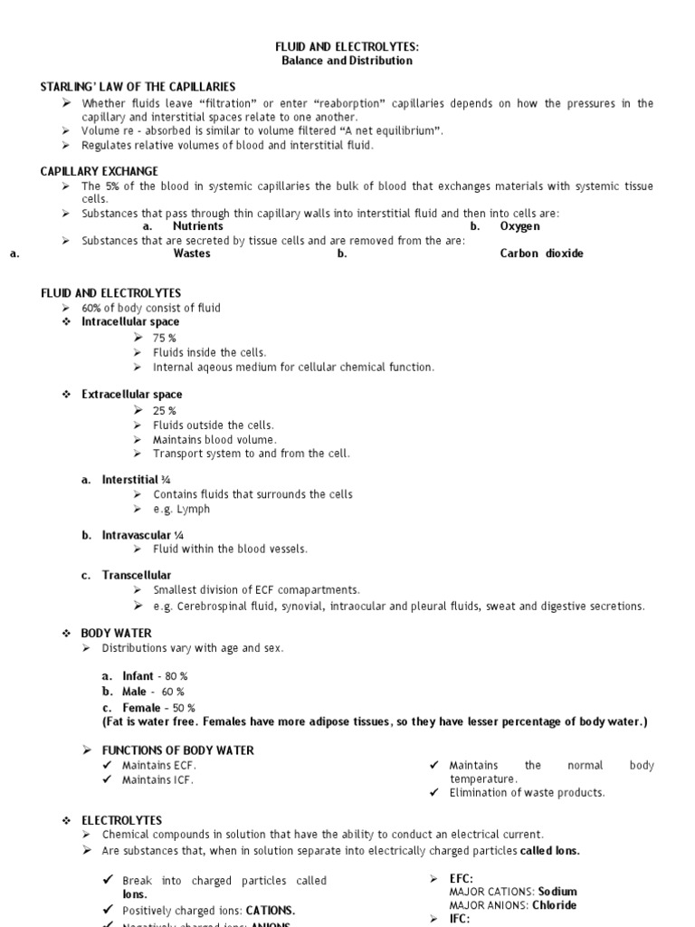 Fluid and Electrolyte Balance Explained | PDF | Angiotensin | Animal ...