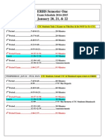erhs sem 1 exam schedule 2014-2015