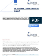 Global Touch Screen 2014 Market Research Report